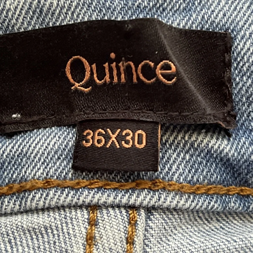 Quince Men's Blue Jeans 36/30 Classic Modern Minimalist Casual Quiet Luxury